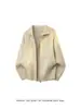 Cárdigan de punto con cremallera de alta gama retro, suéter con solapa para hombre y mujer, otoño invierno, nueva marca de moda, para pareja, suéter casual holgado de punto