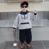Conjunto para Menino 2026 Novo Estiloso Roupa Esportiva Infantil Moda Sudadera de Primavera e Outono para Bebê Conjunto de Duas Peças Tendência