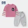 Conjunto de Dos Piezas para Niños: Camiseta de Manga Larga y Pantalón de Chándal, Nuevo Estilo Otoñal Ropa Infantil para Niños Pequeños, Modelos de Primavera y Otoño