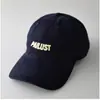 Bordado de Letras Color Sólido Top Suave Gorra de Béisbol Unisex Moda de Pareja Tendencia Versátil Protección Solar Estilo Coreano Gorra de Pico