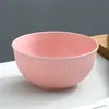 Bol de Arroz 15cm Bol de Trigo para el Hogar Bol de Ramen con Rayas Verticales Bol de Postre Bol de Sopa Regalo Apto para Microondas Logo