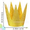 Chapéu de Princesa com Glitter Dourado em Folha de Alumínio de Natal Decoração de Festa de Aniversário Infantil Adereços de Foto para Festa de Adulto
