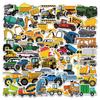 50 peças de adesivos de caminhão infantil transfronteiriços DIY à prova d'água personalizados de desenho animado para carro, computador, skate, bagagem