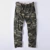Mono de algodón retro americano para hombre, mono informal de camuflaje, pantalones holgados rectos con múltiples bolsillos, de talla grande, al por mayor