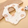 Toalha antiderrapante classe A babador de bebê de algodão gaze macia ajustável atacado produtos para bebês babadores infantis