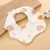 Babero de gasa de algodón puro Clase A anti-escupitajo absorbente suministros para bebé recién nacido madre y bebé al por mayor babero para bebé