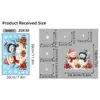 Dh031 Natal Fofo Boneco de Neve Floco de Neve Caixa de Presente Adesivo Eletrostático Sem Costura Loja de Feriados Vidro da Janela Adesivo de Janela