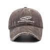 Sombrero Gorra con Visera para Hombre Calle Denim Desgastado para Mujer Estilo Coreano Pareja Trendy Marca Letra Bordada Gorra de Béisbol