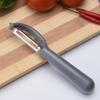 Pelador tipo P de acero inoxidable, pelador de papas, caña de azúcar, frutas, cuchillo pelador, mango de plástico, cepillo para frutas, cuchillo raspador de cocina