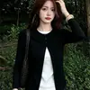 Camiseta de manga larga con bloques de color y corte ajustado para mujer, algodón 210g, 40 hilos, otoño/invierno 210, elegante, versátil, para usar como capa base