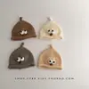 Chapéu de Bebê Coreano Ins Outono e Inverno Quente Tricotado Chapéu de Chupeta para Bebê Menino e Menina Meses Pequenos Chapéu de Lã à Prova de Vento