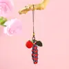 Pulsera Tejida de Cuerda de Cinco Colores del Festival del Bote del Dragón con Nudo de Flor de Durazno, Pulsera Semi-Terminada Hecha a Mano DIY para Niños, Venta al por Mayor de Regalos