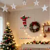 Adornos de Papá Noel Trepando Escalera Decoraciones Navideñas Decoraciones Colgantes Montaje de Escena Atmósfera Juguetes Nuevos Creativos