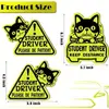 Imanes para Coche Reflectantes Populares Transfronterizos Pegatinas para Coche de Abeja de Panal de Dibujos Animados Prácticas Pegatinas para Parachoques y Carrocería de Conductor Novato