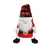 Venta Caliente Transfronteriza Estrella de Árbol de Navidad Papá Noel Adorno de Escritorio para Ventana Muñeco Juguete Decoraciones Tela Gorro de Navidad