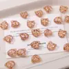 Ouro Rosa Coração Borboleta Vidro Contas Tchecas Feito à Mão DIY Pulseira de Contas Chaveiro Material para Joias Acessórios