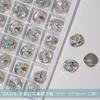 Decoraciones para Uñas Cuadradas de Fondo Puntiagudo, Pedrería para Uñas de Cristal K9 Blanco de Alta Calidad Brillante con Facetas Nido de Pájaro
