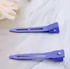 5,5CM clipe de cabelo sem costura cor de doce clipe de cabelo feminino menina diy clipe fofo clipe de metal geométrico ponta de clipe