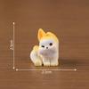 Muñeca Corgi Pequeña y Gordita Linda, Decoración DIY para Casa de Muñecas Accesorios de Caja Sorpresa, Mini Adornos para Paisaje Pequeño