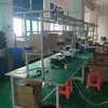 Mesa de trabalho antiestática dupla face linha de montagem console de cabos mesa de embalagem de aço inoxidável bancada Xinhui