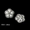 Venda Quente Estilo Chanel Botão de Pérola e Diamante Acessórios para Roupas DIY Costurado à Mão Suéter de Tricô Alto Camisa Feminina