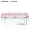 Amazon Tema Unicornio Rosa Set de Vajilla para Fiesta Infantil Servilleta Plato de Papel Vaso de Papel Decoración de Fiesta Vajilla