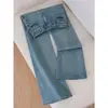 Jeans Retro Micro Acampanados para Mujer 2026 Nuevo Otoño Verano Nuevo Cintura Alta Elásticos Acampanados Adelgazantes Rectos Sueltos
