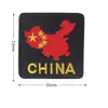 Parche Bordado Bandera Roja Insignia Parche Brazalete Parche Decoración Mochila Parche Reparación Agujero Ropa Etiqueta Bordada