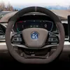 25 modelos de cubiertas para volante BYD Han dmi y Han ev, cuero gamuza de invierno especial ultra-delgadas antideslizantes cubiertas para manija de coche