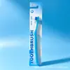 Cepillo de dientes ortodóntico de un solo haz, cerdas suaves, para el cuidado bucal, dentaduras postizas y aparatos de ortodoncia. Cepillo individual ultrasuave para el cuidado