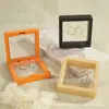 Caja de Almacenamiento Pe Transparente Película a Prueba de Polvo Soporte de Exhibición de Joyería para Uñas Portátiles, Caja de Joyería Flotante para Armario