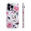 Impresión por Transferencia de Calor para Apple 13 Pro Max Es Adecuada para iPhone 16 Funda de Teléfono de TPU Brillante con Estampado Floral y Leopardo con Característica Anti-Rayaduras