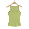 Camisola sexy con tirantes invisibles para chica caliente, ropa exterior de verano para mujer, nueva camiseta interior ajustada sin mangas