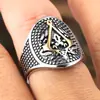Anillo de Acero de Titanio Retro de Moda para Hombres, Anillo para Dedo Índice Estilo Punk, Anillo de Cola de Gama Alta para Mujeres, Anillo Ajustable