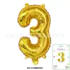 Globos de Papel de Aluminio para Decoración de Escena de Fiesta de Cumpleaños para Bebés Niños, Versión Delgada de 16 pulgadas, Montados en Tarjeta, Color Oro y Plata