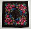 Pañuelo para la cabeza de encaje floral de peonía, Bufanda cuadrada estampada de sarga, Bufanda grande para mujer de estilo étnico floral, En stock