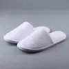 Zapatillas Desechables Hotel Estrella al por Mayor B&B Hogar Hospitalidad Invierno Engrosadas Punta Cerrada Terciopelo de Coral Antideslizantes