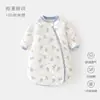 Saco de dormir para bebé de temperatura constante, primavera y otoño, acolchado de algodón, forma de U, 60g, ropa de dormir para recién nacido, tipo cremallera, multifuncional, manta anti-patadas