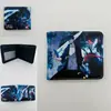 Periférico de Anime I Actualicé la Cartera Corta Solo Monstruo No. Billetera Monedero Plegable a la Mitad de Cuero PU con Estampado de 8 Colores
