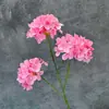 Flores artificiales de hortensia de múltiples cabezas para arreglos de boda, decoración de ventanas, arreglos florales, flores de seda hechas a mano, adornos de flores artificiales transfronterizos al por mayor