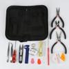 Alicates caseros hechos a mano para bricolaje, caja de almacenamiento de pegamento, juego de herramientas, gancho de oreja de alambre, pulsera, accesorios de joyería, material