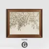 Conjunto de arte de parede para sala de estar estilo francês vintage, hall de entrada de luxo, sala de jantar, pintura decorativa para aparador, mural para quarto modelo de hotel