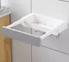 Estante para Lavabo Montado en la Pared sin Taladro para Baño, Estante de Almacenamiento Extensible para Lavabos en el Inodoro