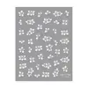 Redanco5D En relieve Popular Pegatinas para Uñas Flor Blanca 3D Pegatinas para Uñas Pegatinas para Diario He1770