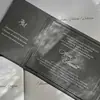 Convites de Casamento Personalizados de Veludo Transfronteiriços com um Toque de Luxo, Novos Convites de Acrílico, Cartões de Casamento de Nicho de Alto Padrão