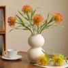 Plástico de Simulação Flor de Crisântemo Garra de Caranguejo Almofada de Alfinetes Flor Fotografia de Casamento Decoração de Casa Floricultura Flor Artificial Flor de Crisântemo Garra de Caranguejo Artificial