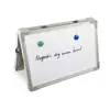 Quadro Branco Magnético Apagável a Seco Tipo A Dobrável Triangular Autoportante Estrutura de Alumínio Quadro de Escrita para Mesa Fabricante Transfronteiriço Personalizado