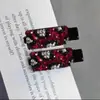 Pinza Lateral para Flequillo Coreana con Pedrería de Colores Elegante de Alta Calidad Moda Lujo Ligero Pasador para el Cabello Adorno para la Cabeza