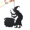 Colgante de Halloween de Tela No Tejida Transfronterizo Decoraciones de Pared Puerta Accesorios Telaraña Bruja Calabaza Monstruo Colgante