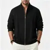 Comercio Exterior Transfronterizo Otoño e Invierno Suéter Cardigan para Hombre Casual Grueso Holgado Estilo Europeo y Americano Moda Tejido Chaqueta Ropa de Hombre